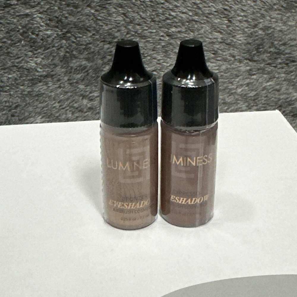 LUMINESS Airbrush Eyeshadow Lot of 2 Bronzer & Espresso 0.25 oz No Boxes Read